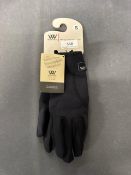 Woof Wear Riding Gloves in Black Size: S