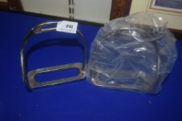 Pair of Stainless Steel Safety Stirrups