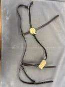 English Leather Mexican Grackle Nose Band, Full Size in Brown