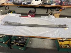 Jeffries Leather Padded Atherstone Girth with One Elasticated Side in Black 54”