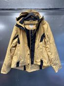 Joules Yellow and Navy Hooded Jacket, Size 16