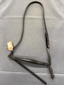 Raised Drop Noseband Cob Size in Black