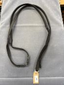 Libby’s Rubbered Web Reins in Black