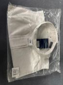 White Riding Bib Size: M