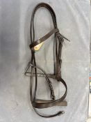 English Leather Headstall Brown COB