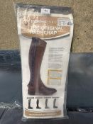 Tredstep Ireland the Original Half Chap in Black Suede Size: calf 16” height 16”