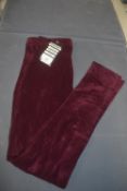 Gorringe Lady’s Maroon New Cord Jodhpurs Size: 26 (UK 10)