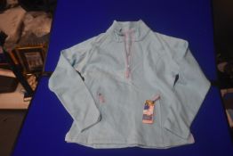 Jack Murphy Blue Long Sleeve Half Zip Top Size: 12