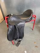 Ideal Saddle 17”, Wintex Leather, and Stirrups with Flex