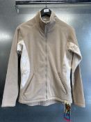Jack Murphy taupe snow crystal lagoon zip from fleece Size: 10
