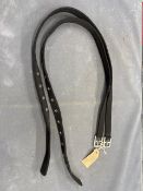Libby’s Webbing Stirup Leathers in Black 42”