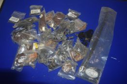 Assorted Jodhpur Clips and a Pair of Stirrup Leather Straps