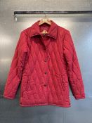 Jack Murphy red quilted jacket Size: 10
