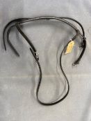 Leather Flash Nose Band, Cob Size, Brown