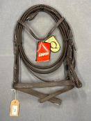 Loveson Plain Bridle with Rubbered Reins Pony Size Havana