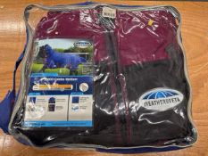 Weatherbeeta 1200D combo, medium in plum grey, 6'9