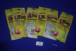6x Packs of 2 Citronella Tags