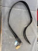 Stubben 242 Black Stirrup Leathers Extra-Long 1” Wide Studded