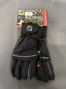 Sealskinz Black Riding Gloves Size: M