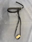 Zilco Synthetic Cavesson Nose Band, Cob in Black