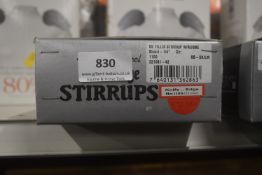 Stubben Stainless Steel Fillis Stirrups with Rubber 4.25” 1100