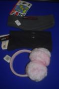 2x Headbands, and a Pair of Pink Earmuffs