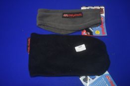 Poly Pads Grey Headband, and a Poly Pads Black Snood