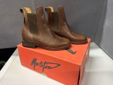 Mateliz Kid’s Brown Leather Jodhpur Boots Size: EU 30