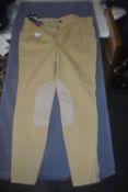 Mountain Horse Tan Jodhpurs Size: 34
