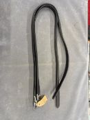 Prestige Non-Stretch Stirrup Leathers with Close Contact Buckles in Black 47”