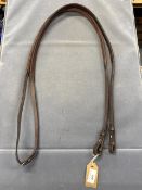 Rubbered Pony Reins in Brown