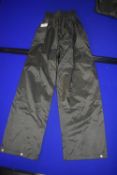 Jack Murphy Child's Green Waterproof Trousers Size: 26