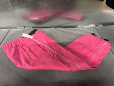 Child’s Pink Waterproof Trousers Size: M