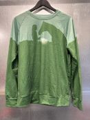 Green Long Sleeve Horse Design Top - Size L