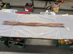 Lemetex Leather Padded Atherstone Girth in Dark Tan 47”