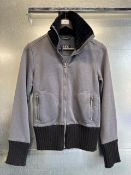 Blaze grey and black zip front top Size: S/10