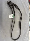 IV Horse Split Reins, Full Size, 5/8” Havana, Stainless Steel Billets