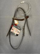 Jefferies Falcon Head Stall 5/8” Cob Size Havana AHSP-C16HV