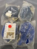 4 X Soft Web Lead Reins - Blues