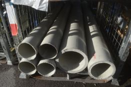 *Quantity of assorted lengths of industrial piping