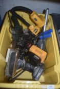 Box of Assorted Tools Including Dewalt, Ferrex, and Parkside