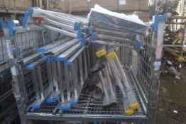 *Stillage containg a quantity of assorted ladders