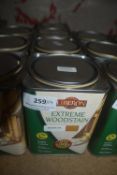 4x 1L of Liberon Extreme Wood Stain Medium Oak