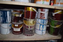 *Contents of Shelf to Include Assorted Paint, Topcoat, etc.