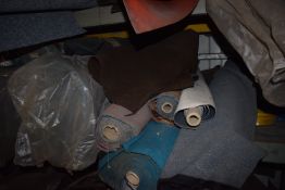 *Contents of Shelf to Include Assorted Retro Coach/Bus Fabrics