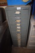 *Bisley Grey Multidrawer Filing Cabinet and Contents