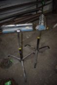 *Pair of Clarke CBS3 Adjustable Roller/Bearing Trestles