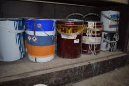 *Contents of Shelf to Include Assorted Paint, Topcoat, etc.