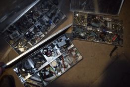 *3x Aluminium Containers and Contents of Assorted Fixings