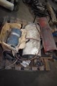 *Pallet Containing 2 Salvage Space Heaters, and Assorted Electric Motors